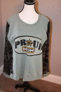 XL Army/West Point Proud Mom Camouflage Sleeve Sweatshirt