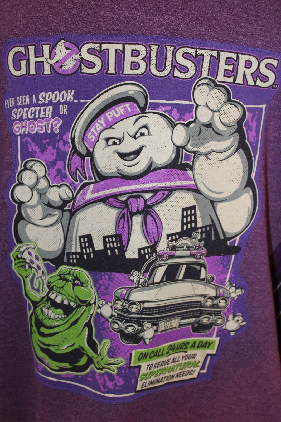 Ghostbusters Purple Sweatshirt 2X/2XG 18W/20W Rework