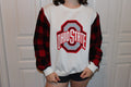 Ohio State Buckeyes Upcycled Sweatshirt.  Large