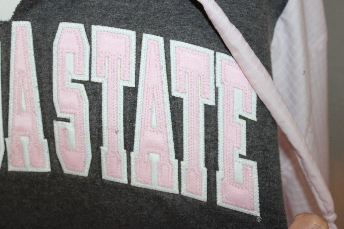 ReWorked Florida State Hoodie Sweatshirt Medium Grey and Pink