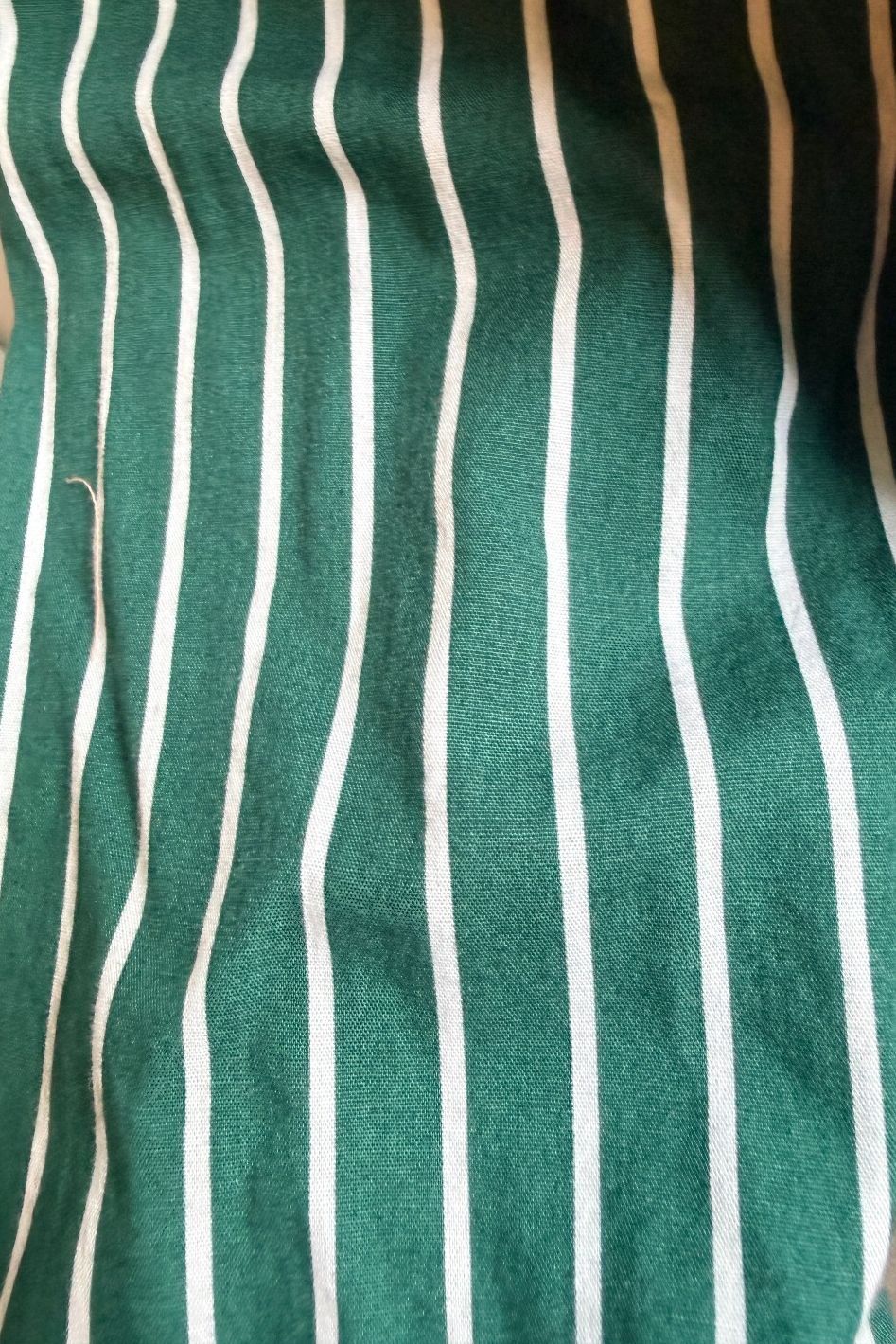 Jacksonville University Vintage Style Crewneck Sweatshirt with Green & White Striped Sleeves Lrg